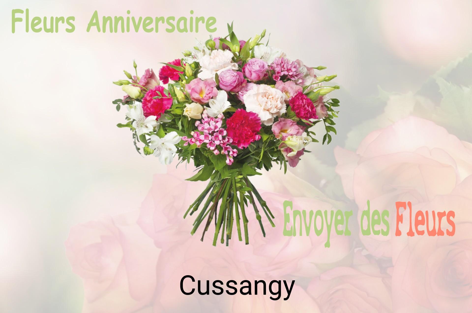 Bouquet de fleurs d’anniversaire livré à Cussangy